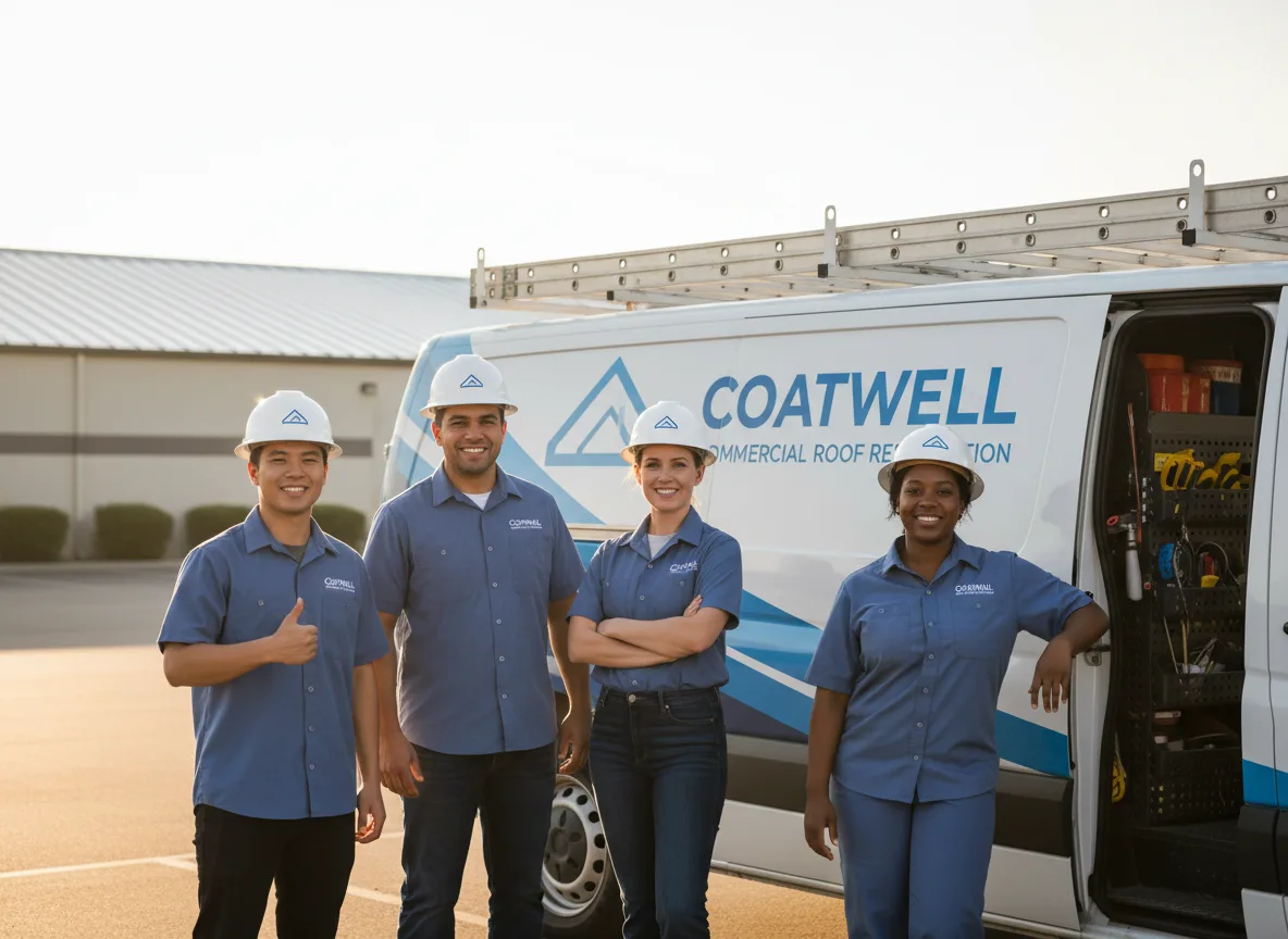 Commercial roof coating company in Fostoria, IA