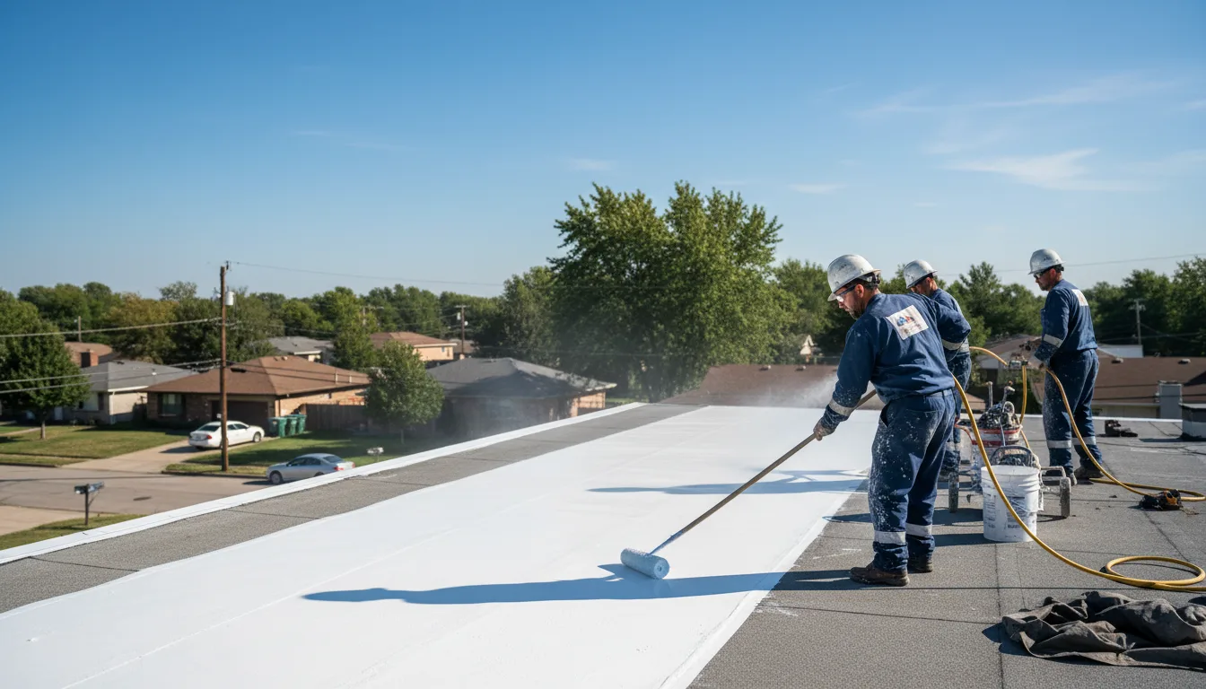 Commercial roof coating in Fostoria, IA near me